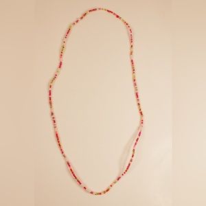 11.5” Beaded Necklace Made with Glass Seed Beads
